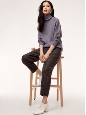 Wilfred Wool Cashmere Blend Chambéry Plaid Pants